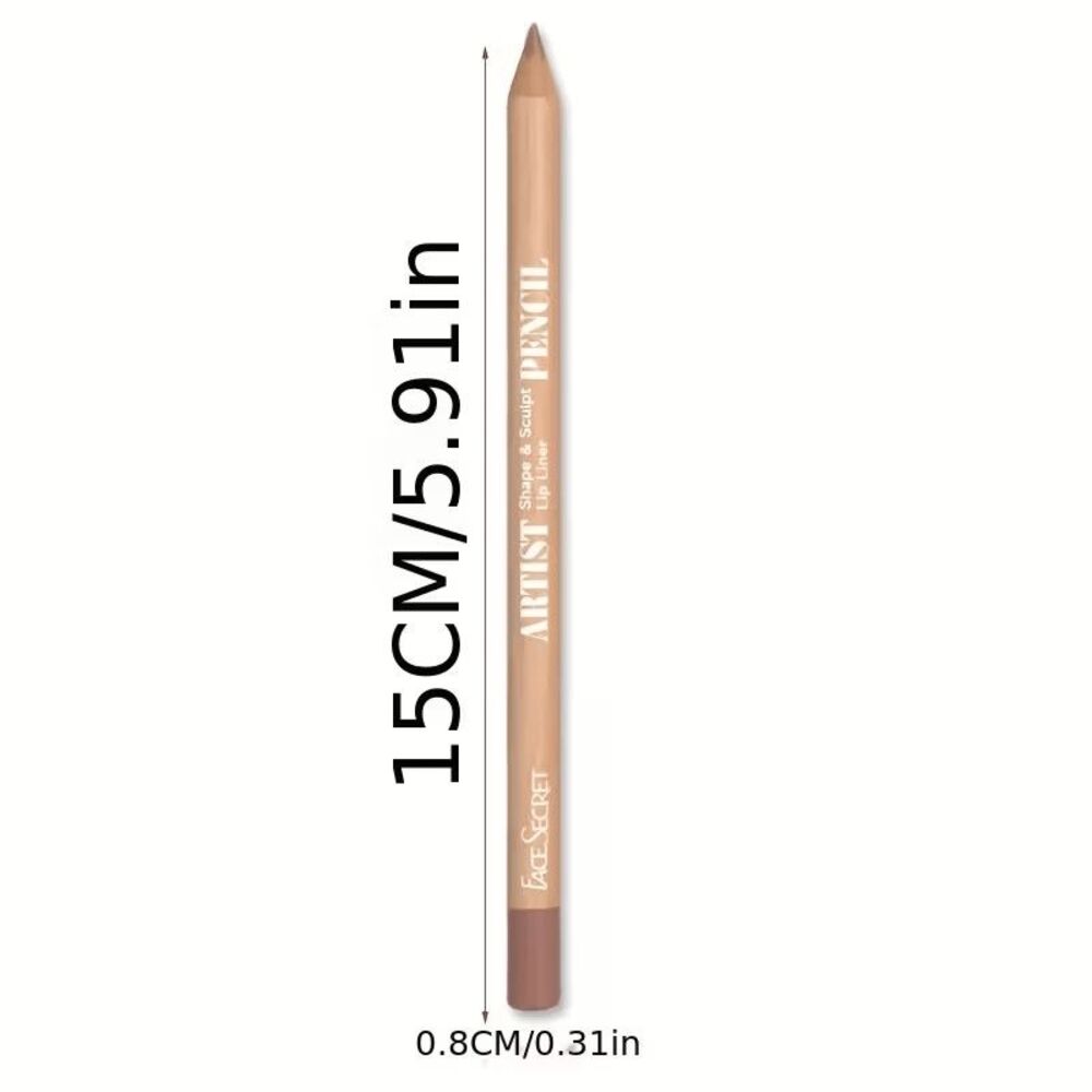 Sand Beige Matte Lip Liner Pencil - Waterproof, Long-Lasting - Picture 4 of 5